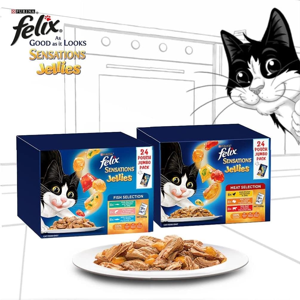 FELIX Sensations Jelly Meaty (48x85g)