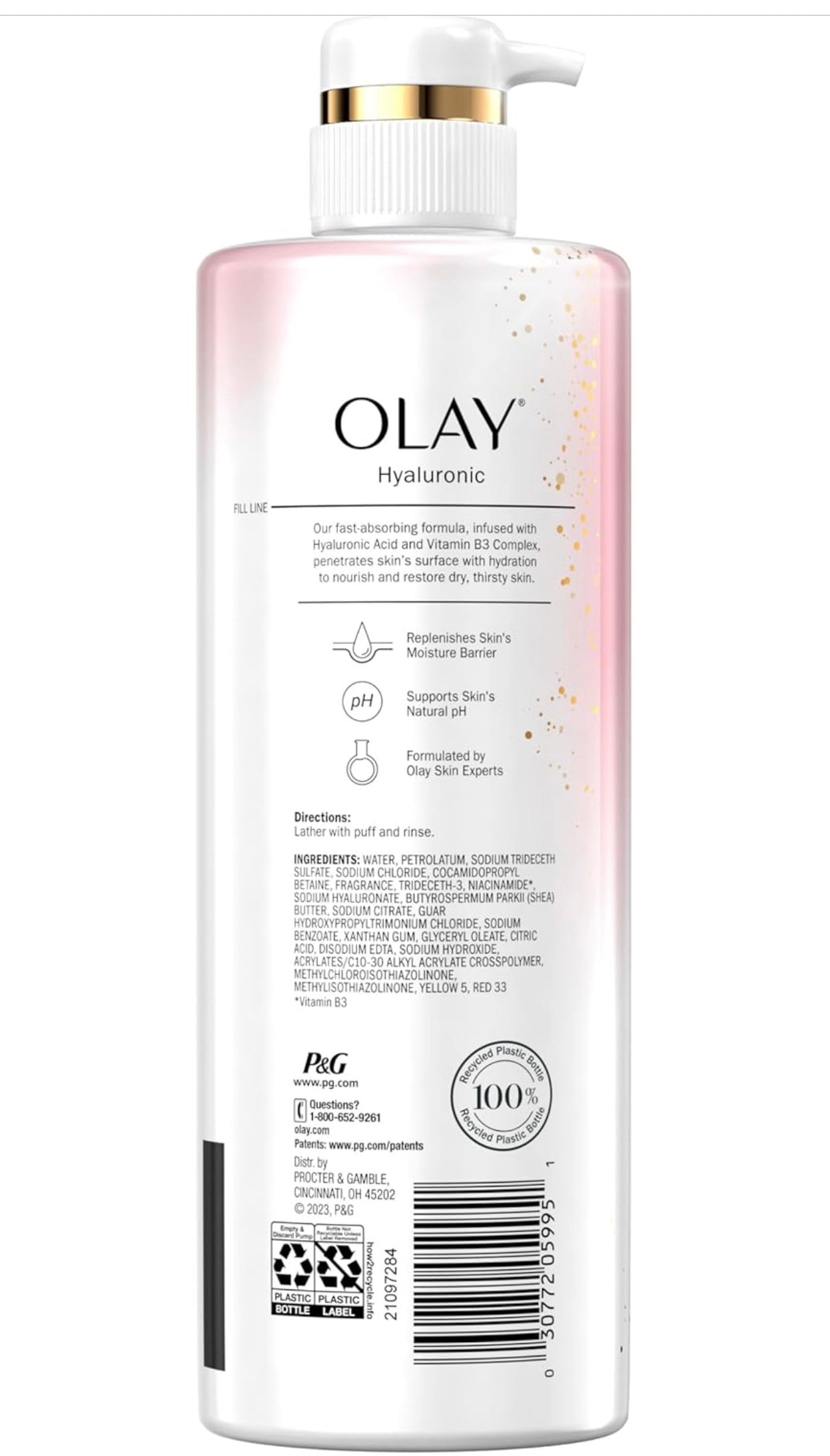 Olay Body Wash Cleansing & Nourishing for Women with Hyaluronic Acid & Vitamin B3 Complex, Long Lasting Hydration, 20 fl oz (Pack of 4)
Amazon's