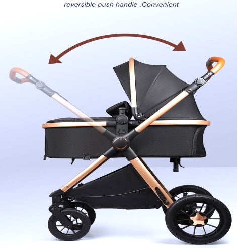 Luxury baby stroller one click foldable and reversible high quality baby stroller 0-36 months