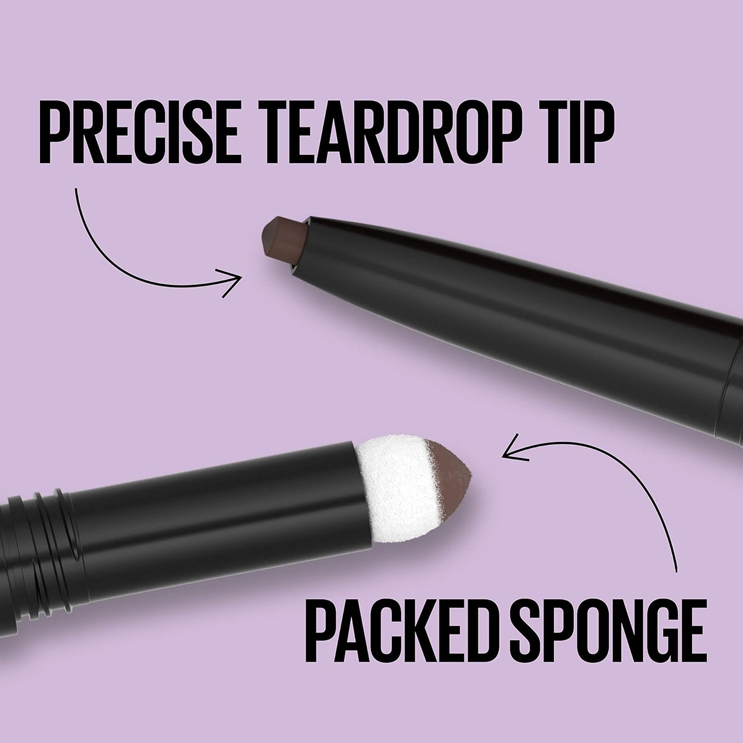 Maybelline Express Brow 2-In-1 Pencil and Powder Eyebrow Makeup, Soft Brown, 1 Count