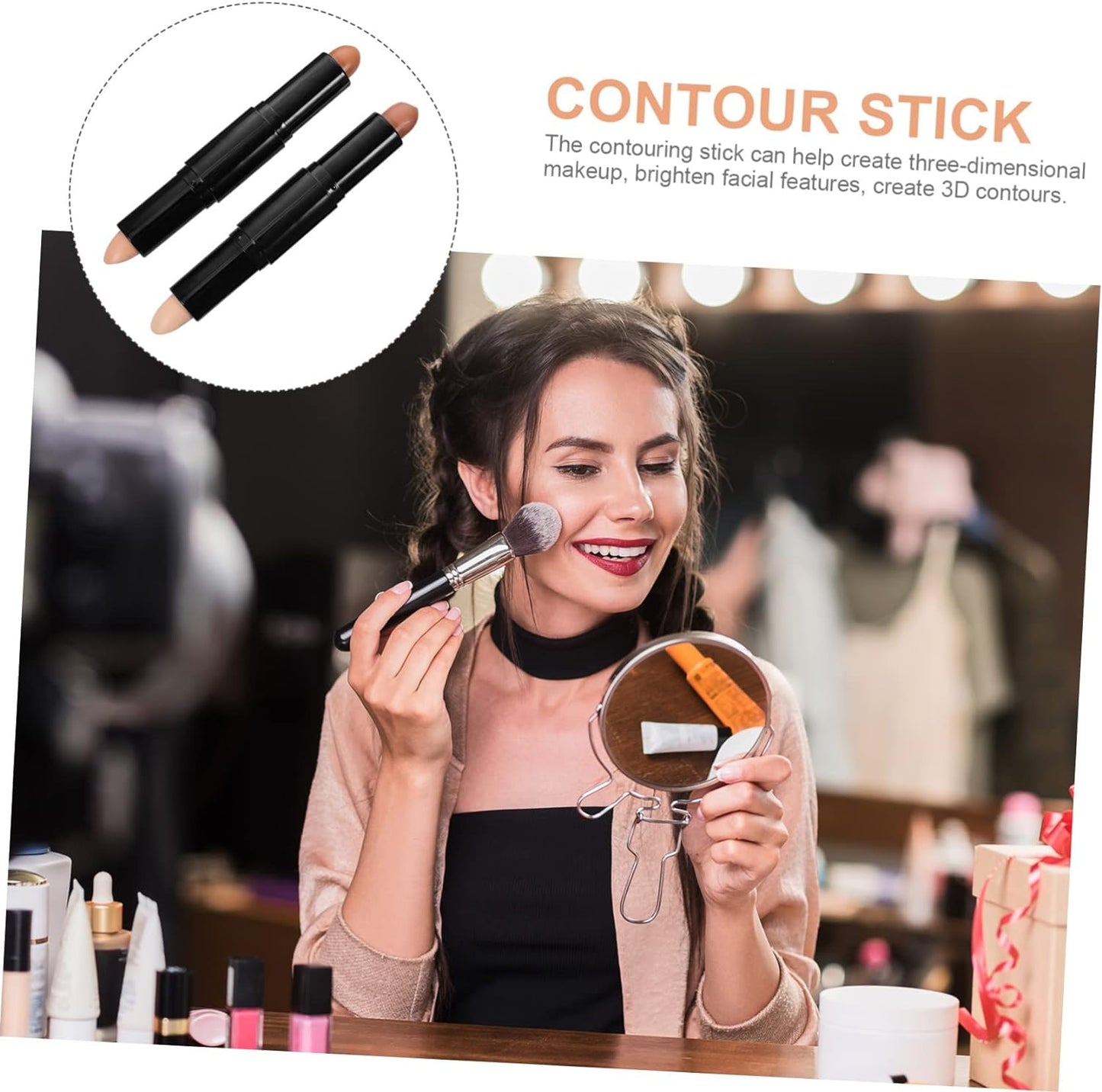 Highlighter Merit Beauty Ogee Face Sticks Trio Conselor Concealer Stick for Makeup Plastic Concealer Pen Miss Double Head