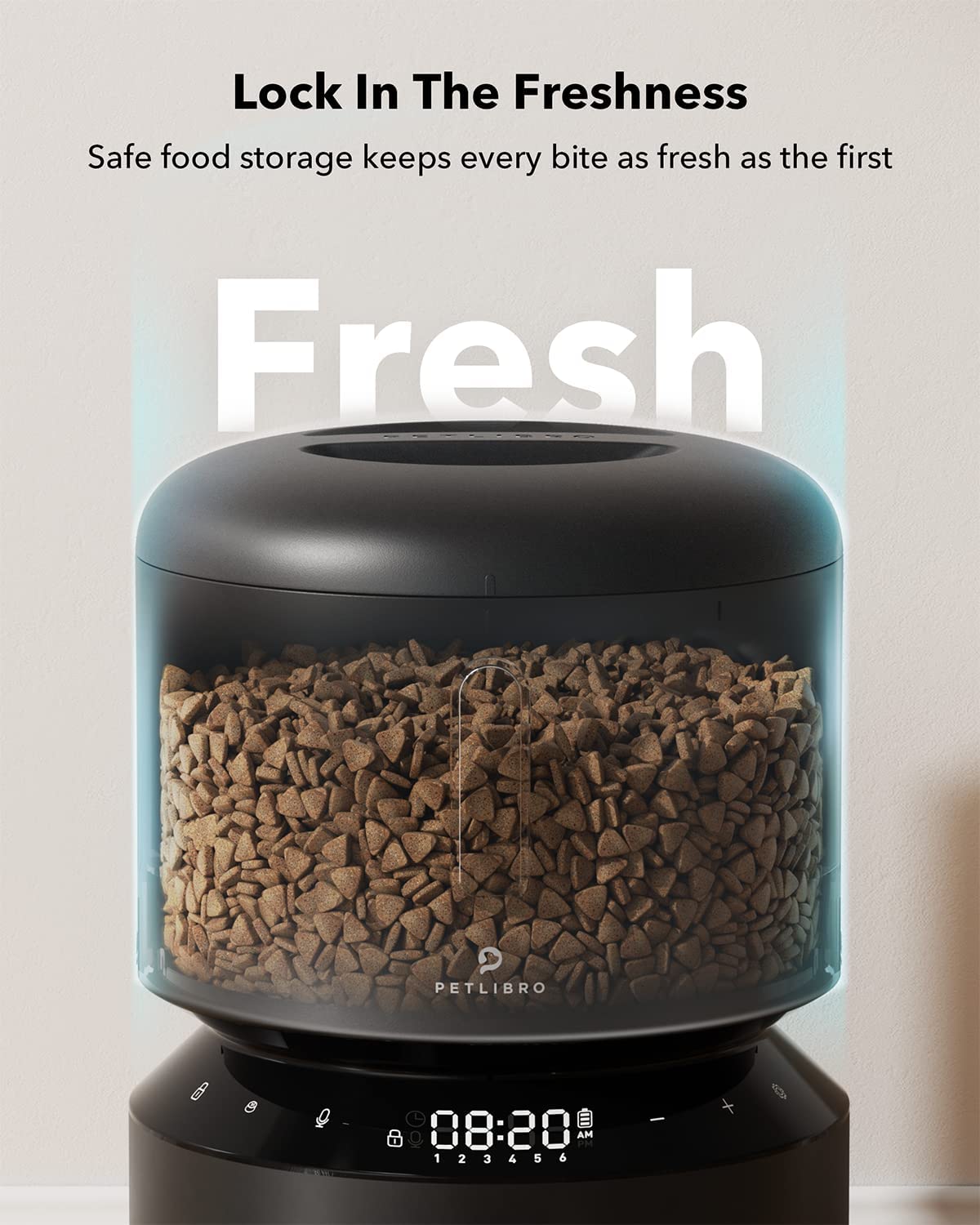 PETLIBRO Automatic Cat Food Dispenser with Freshness Preservation, Up to 50 Portions 6 Meals Per Day