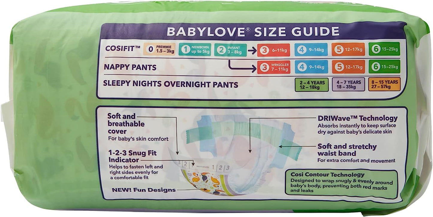 BabyLove Cosifit Nappies Size 6 (15-25kg) | 78 Pieces