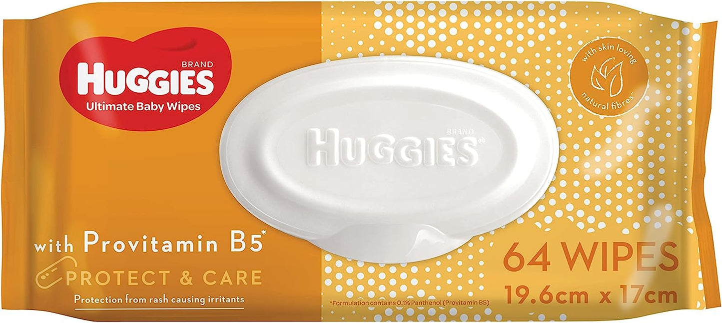 Huggies Ultimate Baby Wipes Protect & Care 256 Coun