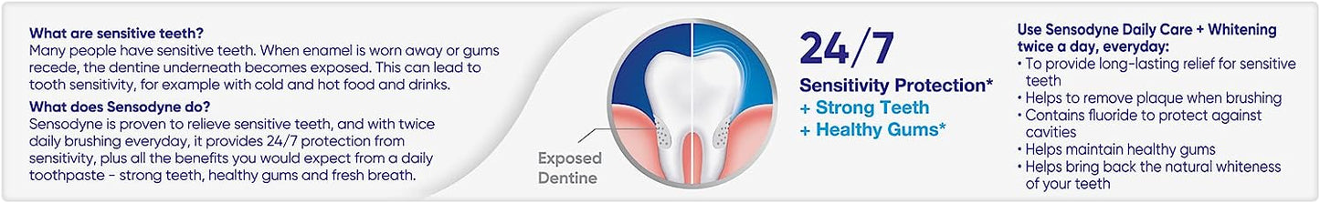 Sensodyne Toothpaste Total Care+Whitening 110gm