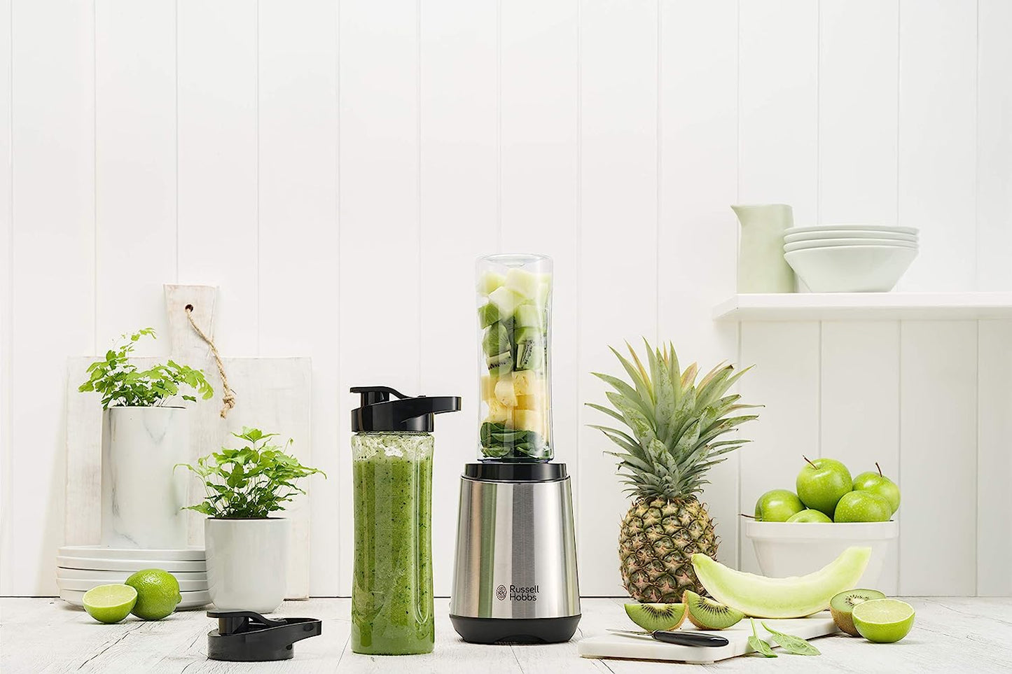 Russell Hobbs RHBL300, Mix and Go Stainless Steel Blender, 300 Watt Electric Motor and Dishwasher Safe