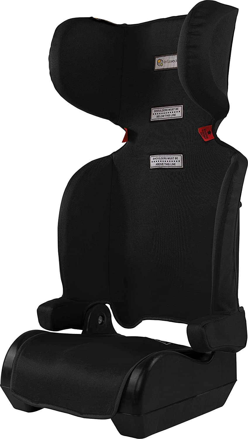 Versatile Folding Booster Car Seat for 4 to 8 Years, Black