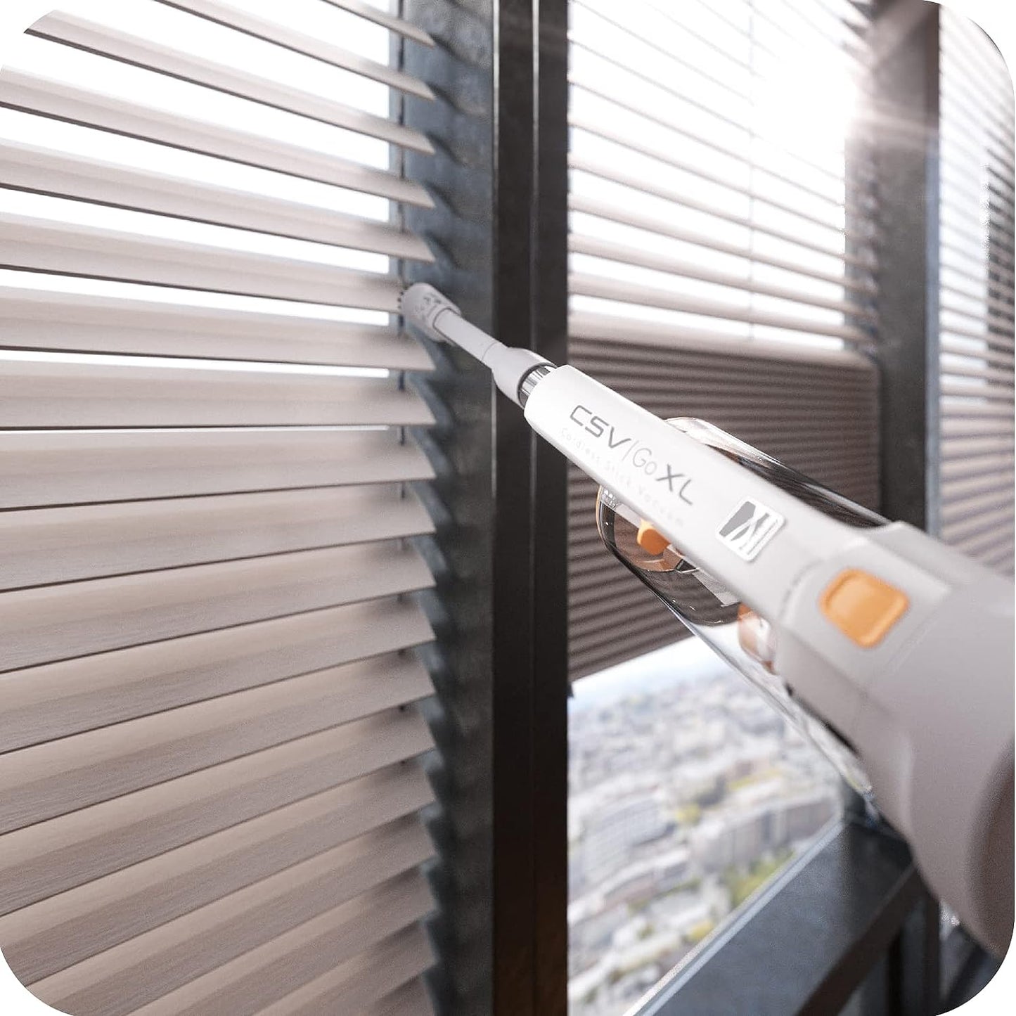 Kenmore DS4030 21.6V Cordless Stick Vacuum with EasyReach Wand, Lightweight Cleaner with 2-Speed Power Control, LED Headlight, Converts to Handheld for Hardwood Floors, Carpet & Pet Hair, Orange