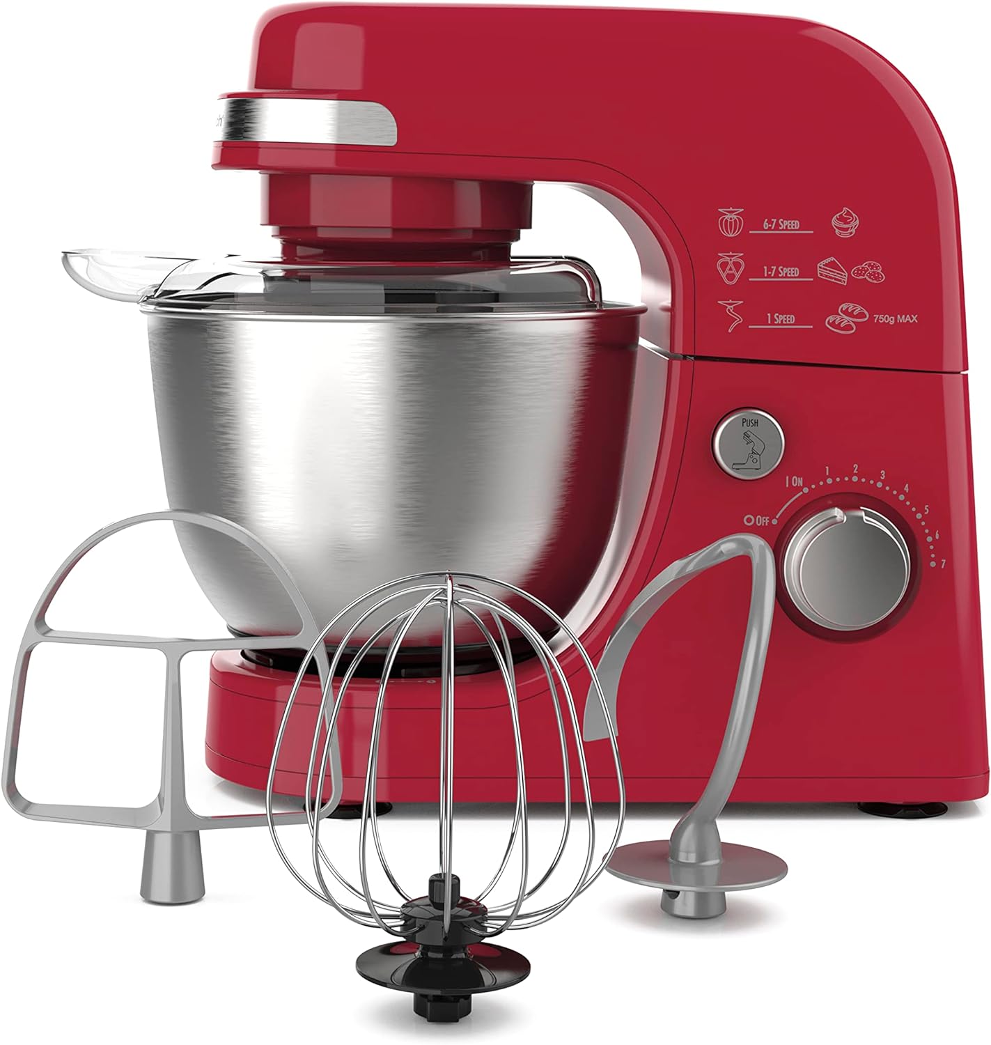 Stand Mixer, Kitchen in the box 3.2Qt Small Electric Food Mixer,6 Speeds  Portable Lightweight Kitchen Mixer for Daily Use with Egg Whisk,Dough