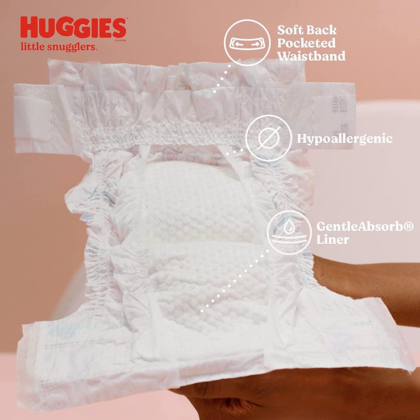 Huggies Little Snugglers Baby Diapers, Size Newborn (up to 10 lb.), 128 Giant Pack