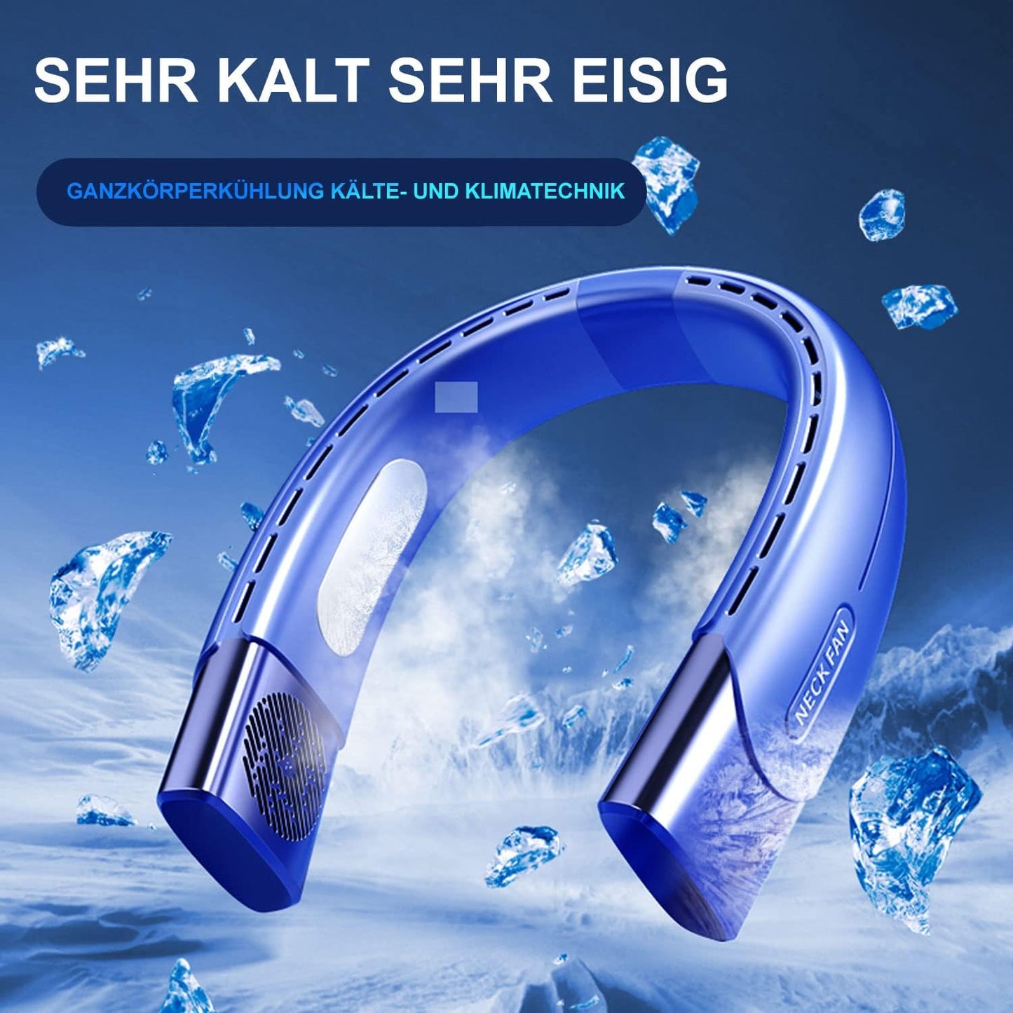 KEAGAN Neck Fan, Hanging Neck Fan, 4000 mAh Battery Operated Neck Fan, Neck Fans, Portable Personal Fan with 5 Speeds