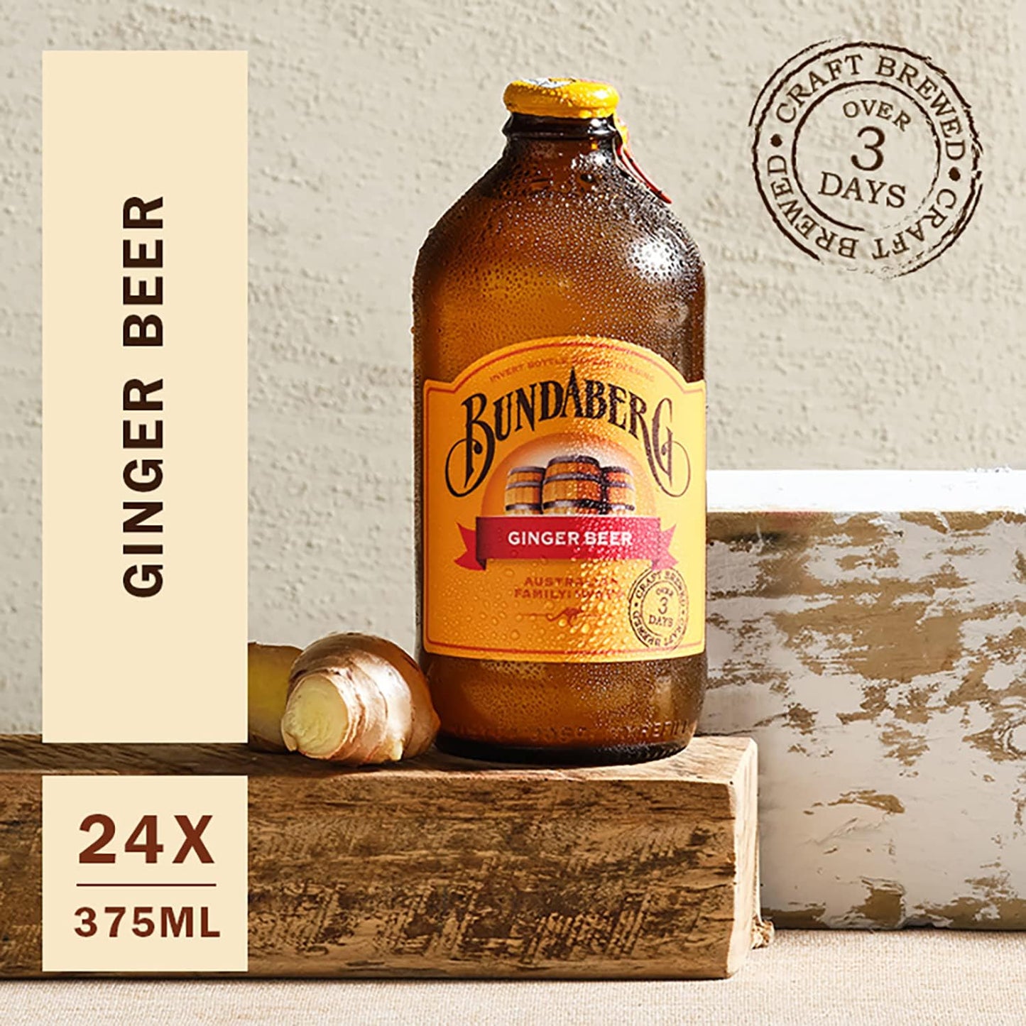 Bundaberg Ginger Beer 375 ml (Pack of 24)
