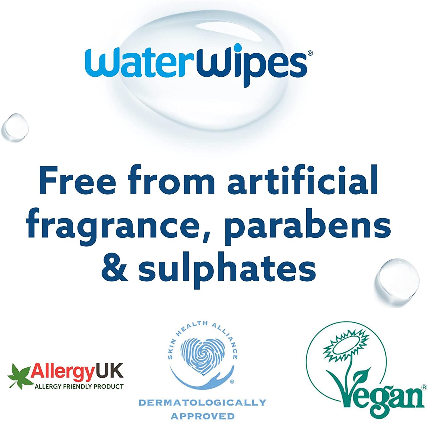 WaterWipes Original Plastic Free Baby Wipes, 540 Count (9 packs x 60 wipes)