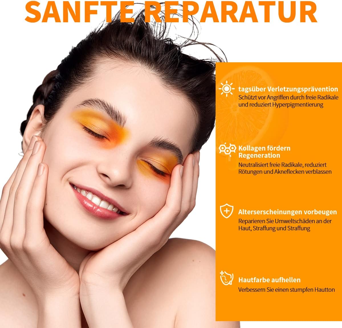 Vitamin C Serum (30 ml), with Hyaluronic Acid and VC, Dermaroller, Anti-Wrinkle Serum for a More Even and Radiant Complexion, for All Skin Types