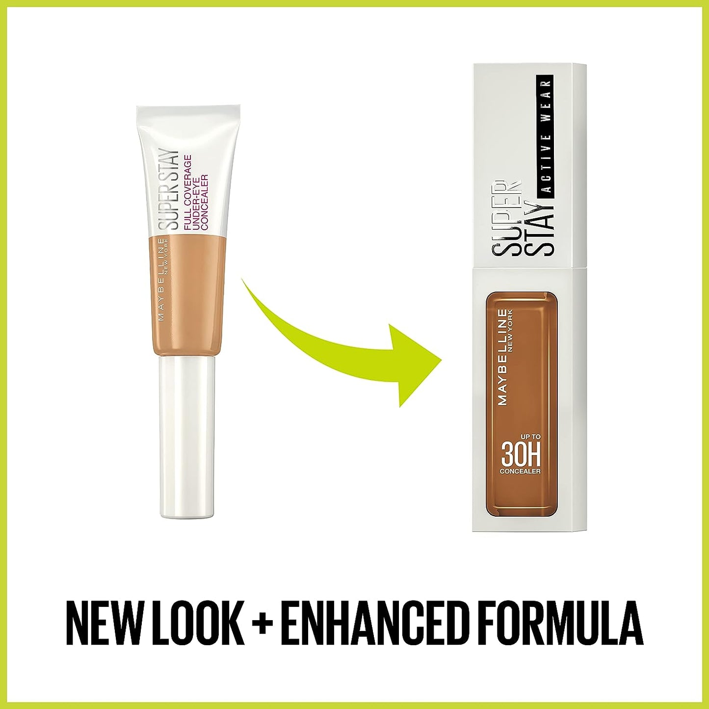 Maybelline New York Super Stay Liquid Concealer Makeup, Full Coverage Concealer, Up to 30 Hour Wear, Transfer Resistant, Natural Matte Finish, Oil-free