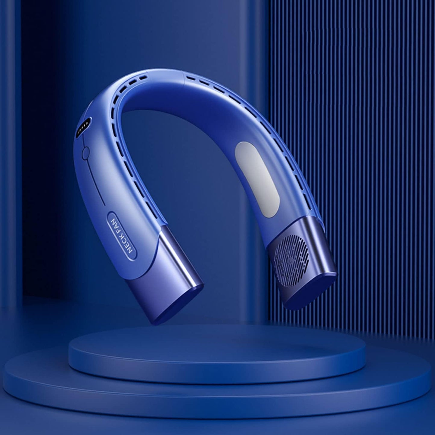 KEAGAN Neck Fan, Hanging Neck Fan, 4000 mAh Battery Operated Neck Fan, Neck Fans, Portable Personal Fan with 5 Speeds
