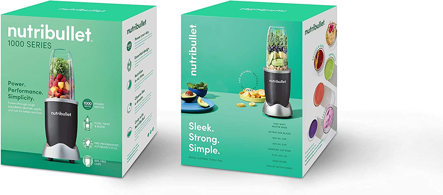 NutriBullet N10-0807DG 1000W Series Blender, 8 Piece Set