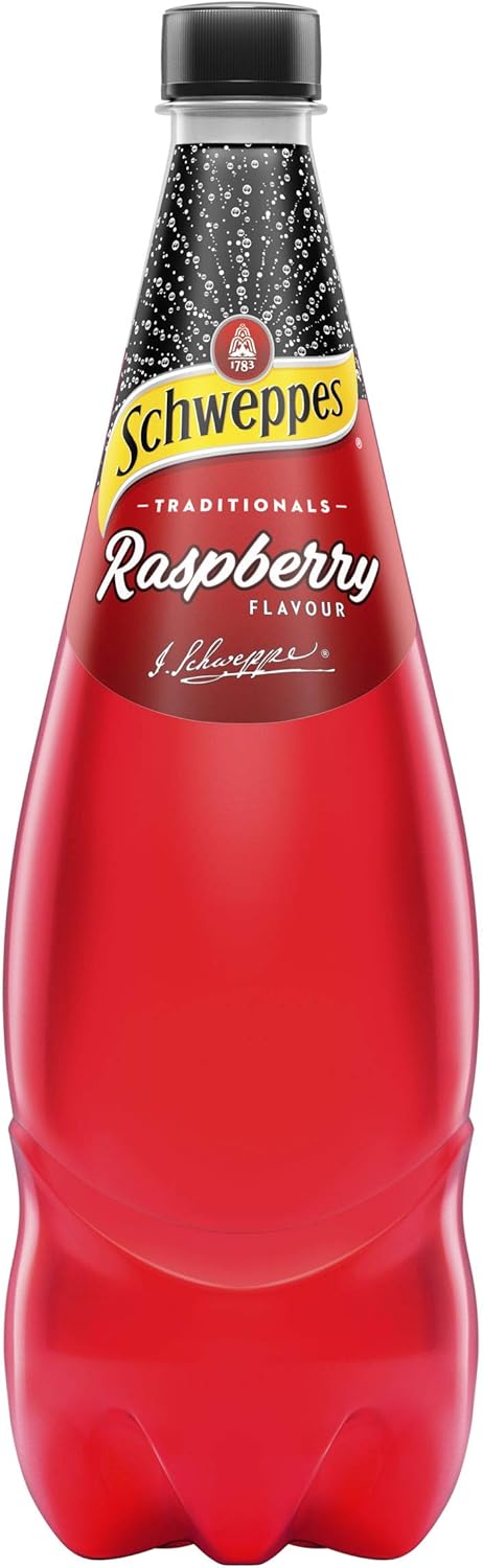 Schweppes Raspberry Soft Drink, 12 x 1.1L