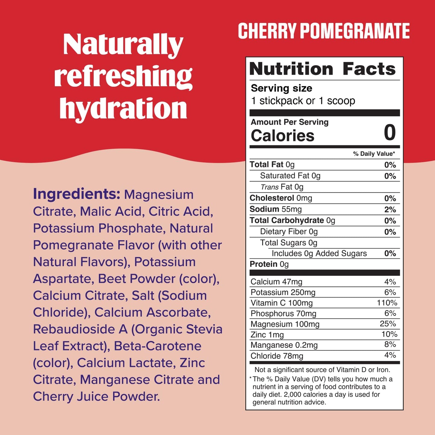 Ultima Replenisher Daily Electrolyte Drink Mix – Cherry Pomegranate, 20 Stickpacks – Hydration Packets with 6 Electrolytes & Minerals – Keto Friendly, Vegan, Non-GMO & Sugar-Free Electrolyte Powder