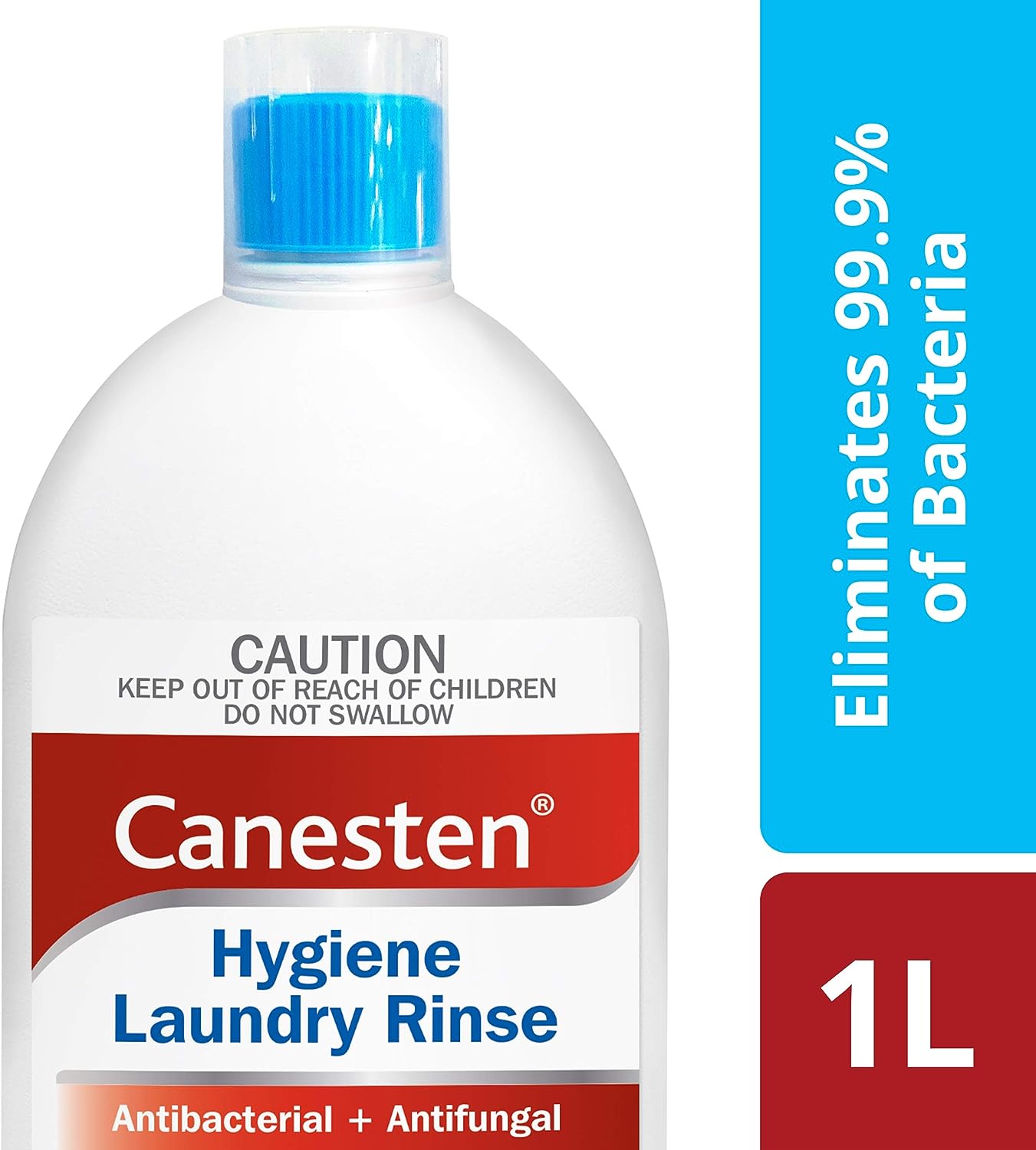 Canesten Antibacterial and Antifungal Hygiene Laundry Rinse, Eliminates Bacteria and Fungi from Your Washing, 1 Ltr