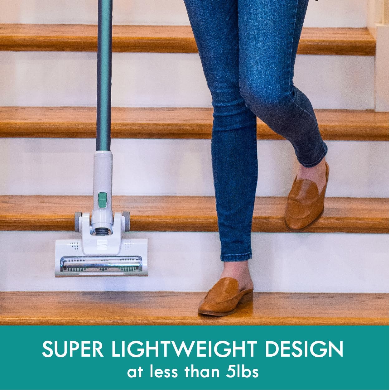 Kenmore DS4020 Cordless Stick Vacuum Lightweight Cleaner 2-Speed Power Suction LED Headlight 2-in-1 Handheld for Hardwood Floor, Carpet & Dog Hair, 0.6L, Green