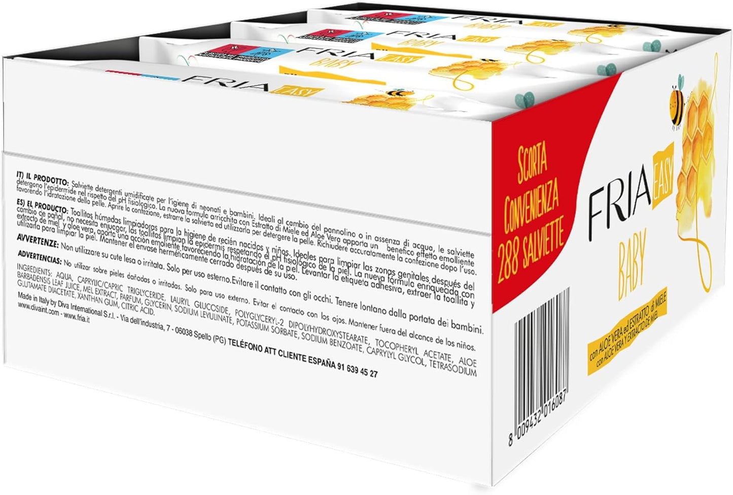 Fria Easy Baby Wipes Pack of 288