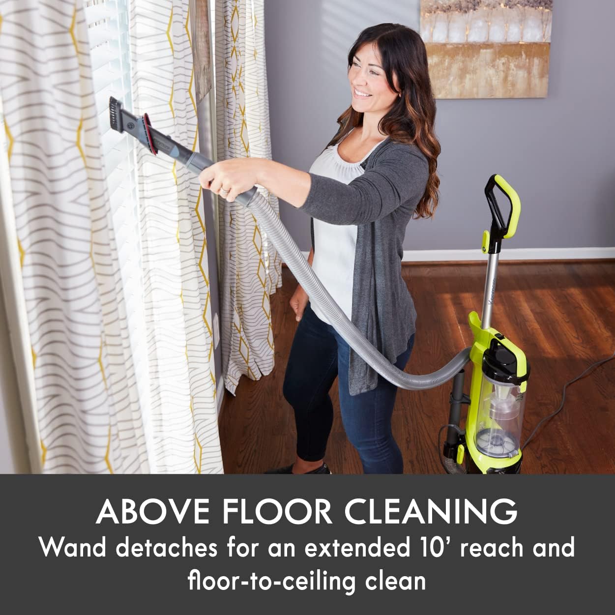 Kenmore DU2001 Bagless Upright Vacuum Carpet Cleaner with 2-Motor System, XL Dust Cup, 3-in-1 Combination Tool, 2L, Yellow