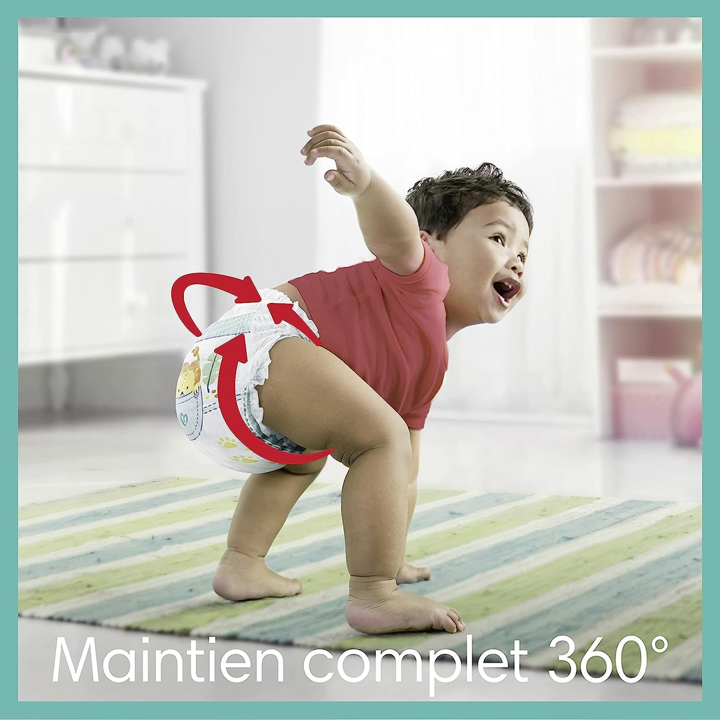 Pampers Baby-Dry Nappy Pants Size 4, 160 Nappies