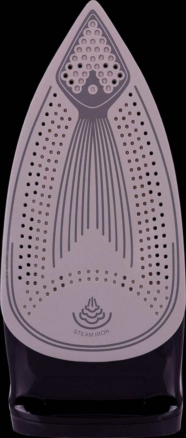 MPM MZE-17 Iron, Ceramic Soleplate, Steam Iron, Vertical Steam, Steam Tapping, Self-Cleaning, Drip Stop, 7 Functions, 430 ml Reservoir, Automatic Shut-Off, 2600 W