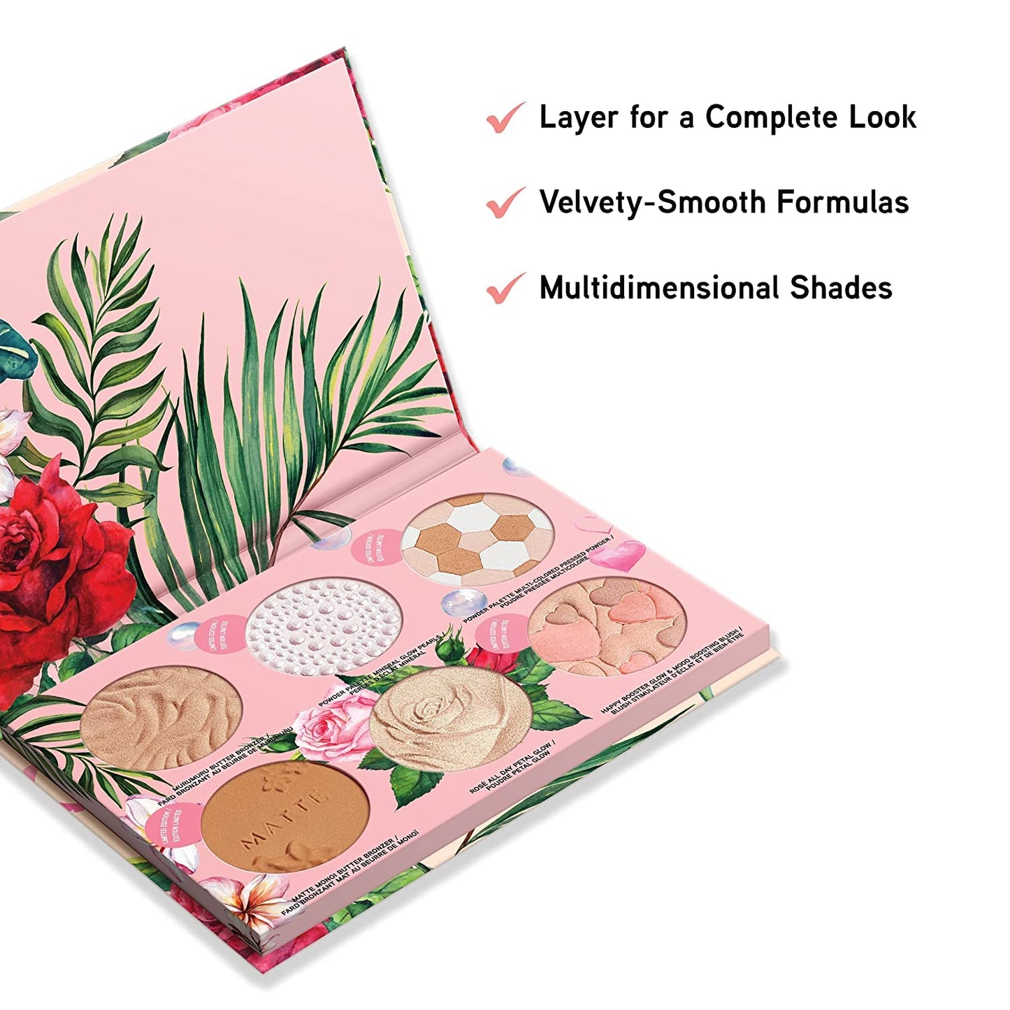 All-Star Face Palette Holiday Gift Set For Women Bronzer, Blush, Powder Makeup Collection | Christmas | Dermatologist Tested, Clinicially Tested