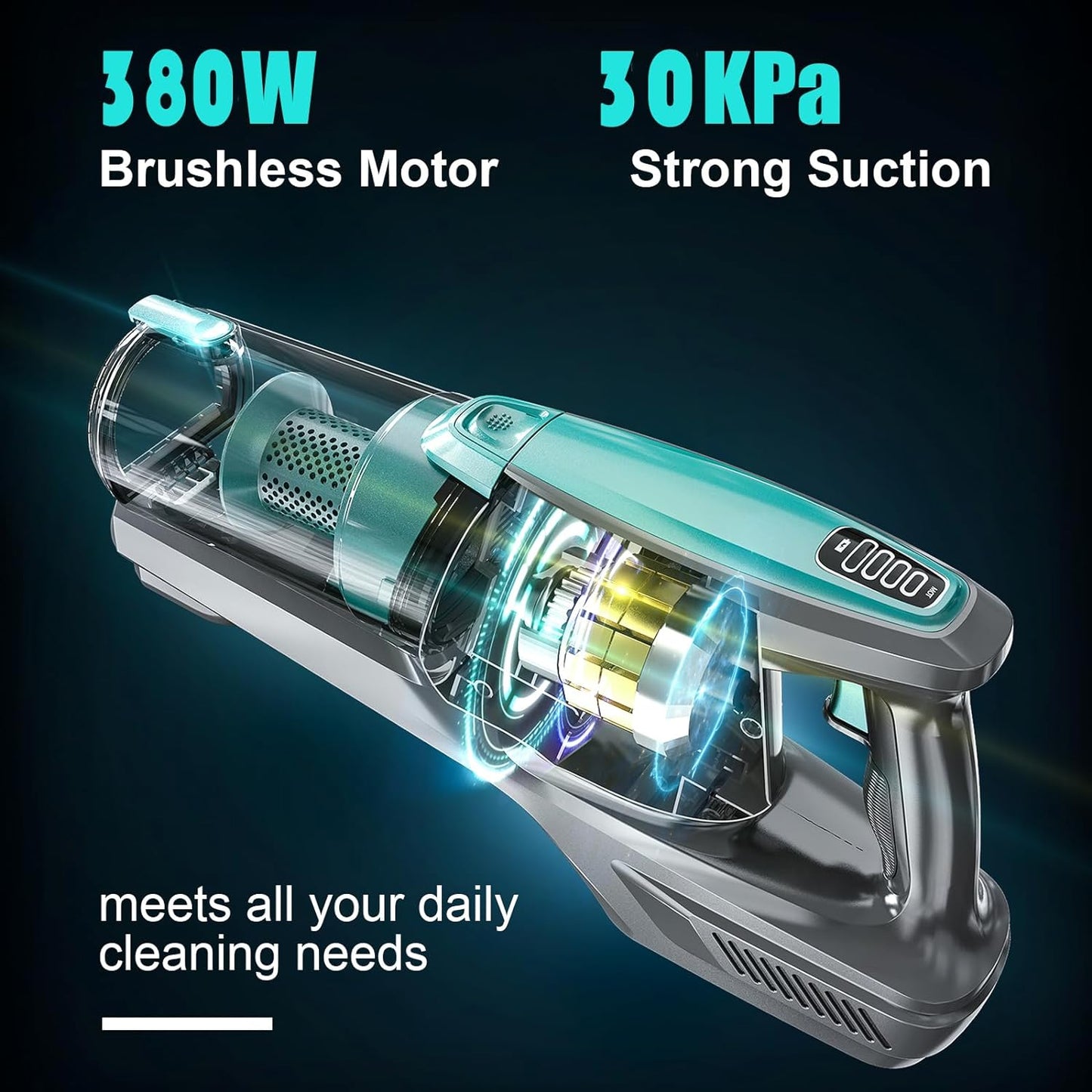 HONITURE Cordless Vacuum Cleaner, 250W Powerful Cordless Stick Vacuum, 6 in 1 Lightweight with 180 Foldable Tube Up to 45min Battery