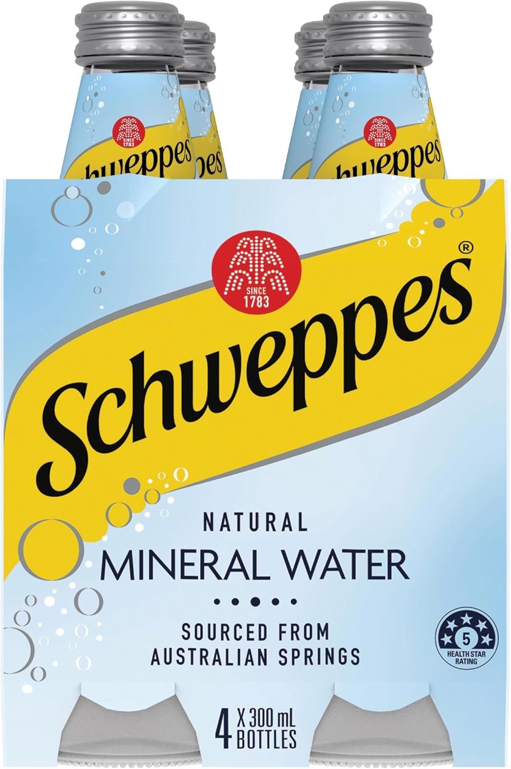 Schweppes Natural Mineral Water, 4 x 300 ml (Pack of 6)