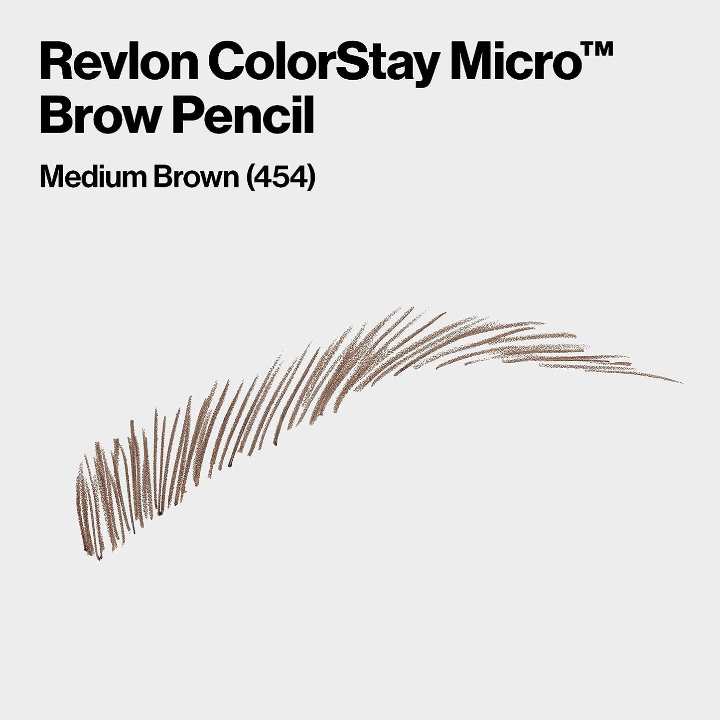ColorStay Micro Eyebrow Pencil with Built In Spoolie Brush, Infused with Argan and Marula Oil, Waterproof, Smudgeproof, 454 Medium Brown