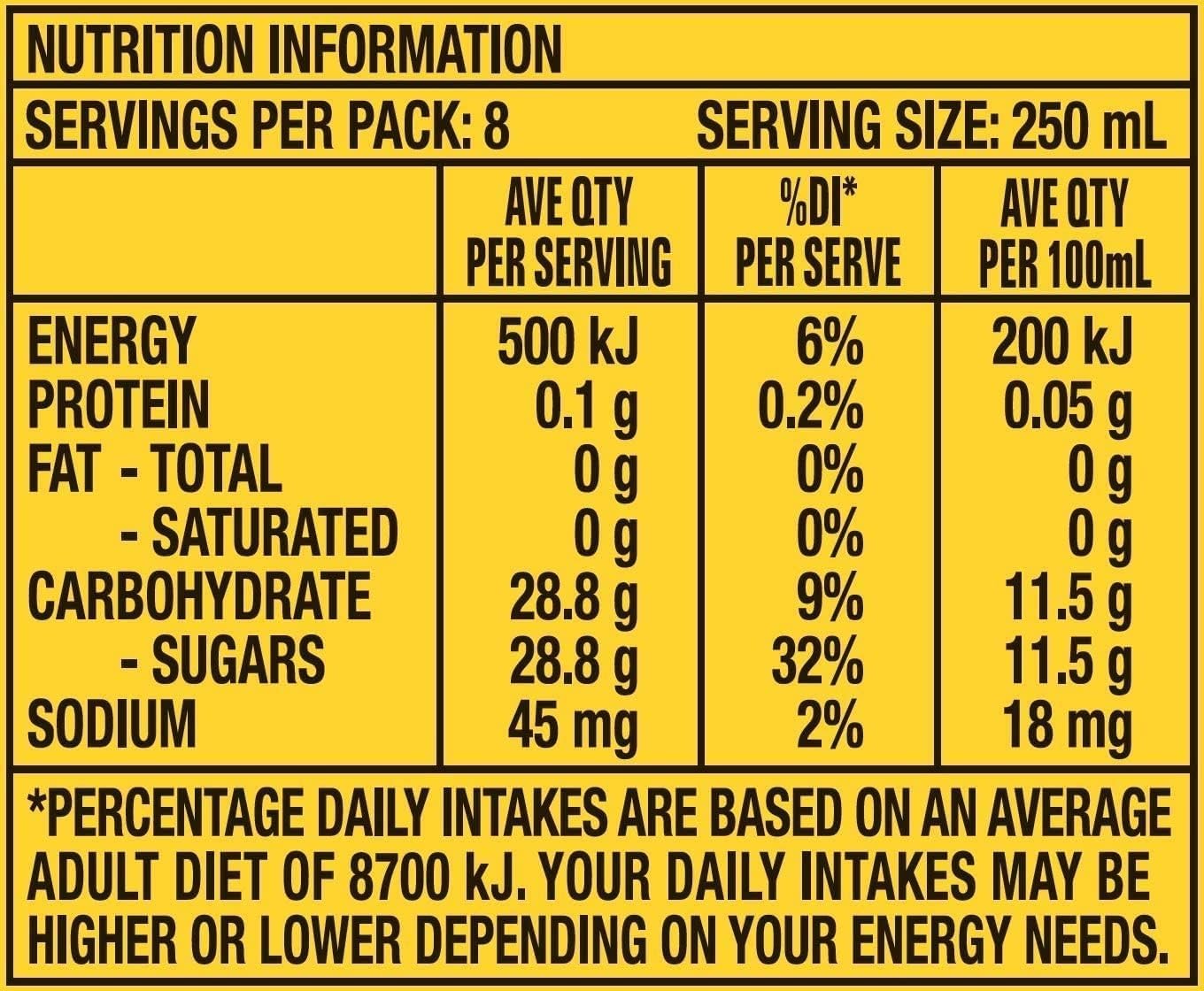 SOLO Lemon Soft Drink, 8 x 2L