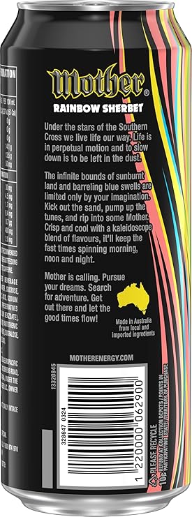 Mother Energy Drink Rainbow Sherbet 24 x 500ml