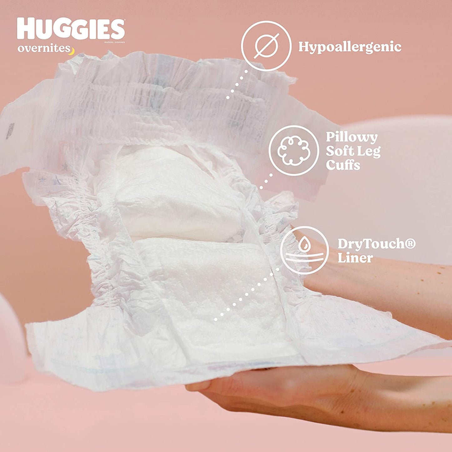 Huggies Overnites Baby Diapers Size 6, 84 Nappies