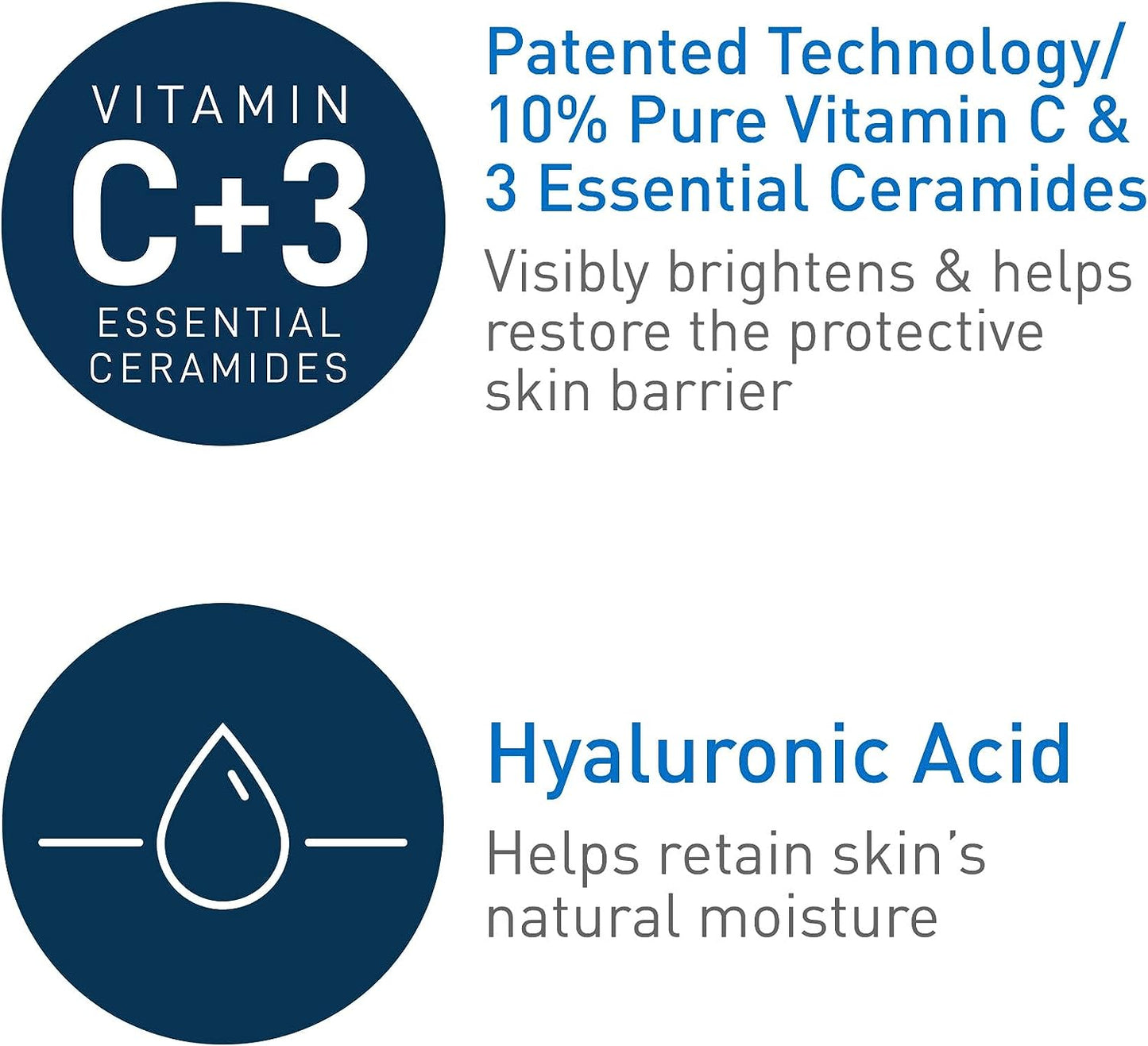 CeraVe Vitamin C Serum with Hyaluronic Acid | Skin Brightening Serum for Face with 10% Pure Vitamin C | Fragrance Free
