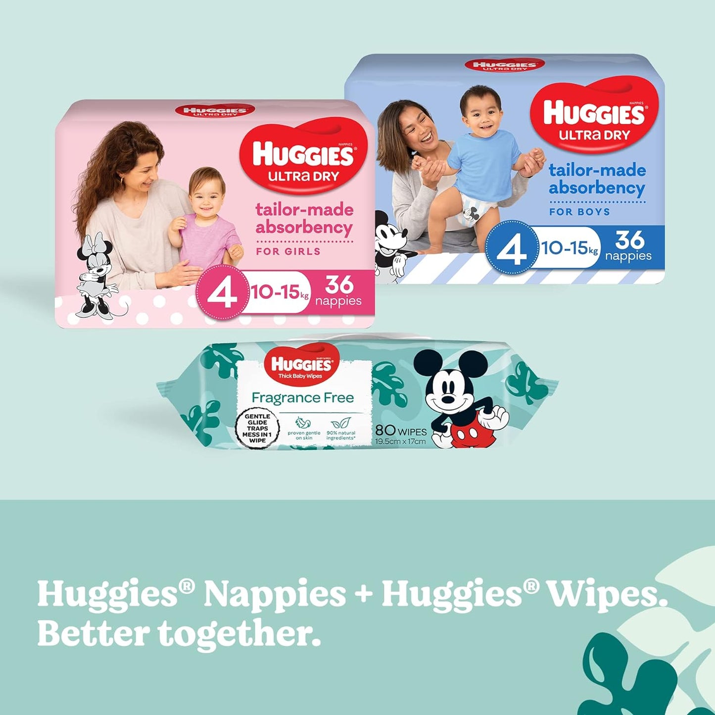 HUGGIES Baby Wipes Fragrance Free, 400 Wipes Refill Pack