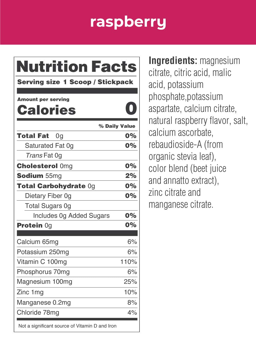 Ultima Replenisher, Electrolyte Hydration Drink Mix, Raspberry, 20 Count Stickpacks Box - Sugar Free, 0 Calories, 0 Carbs - Gluten-Free, Keto, Non-GMO, Vegan