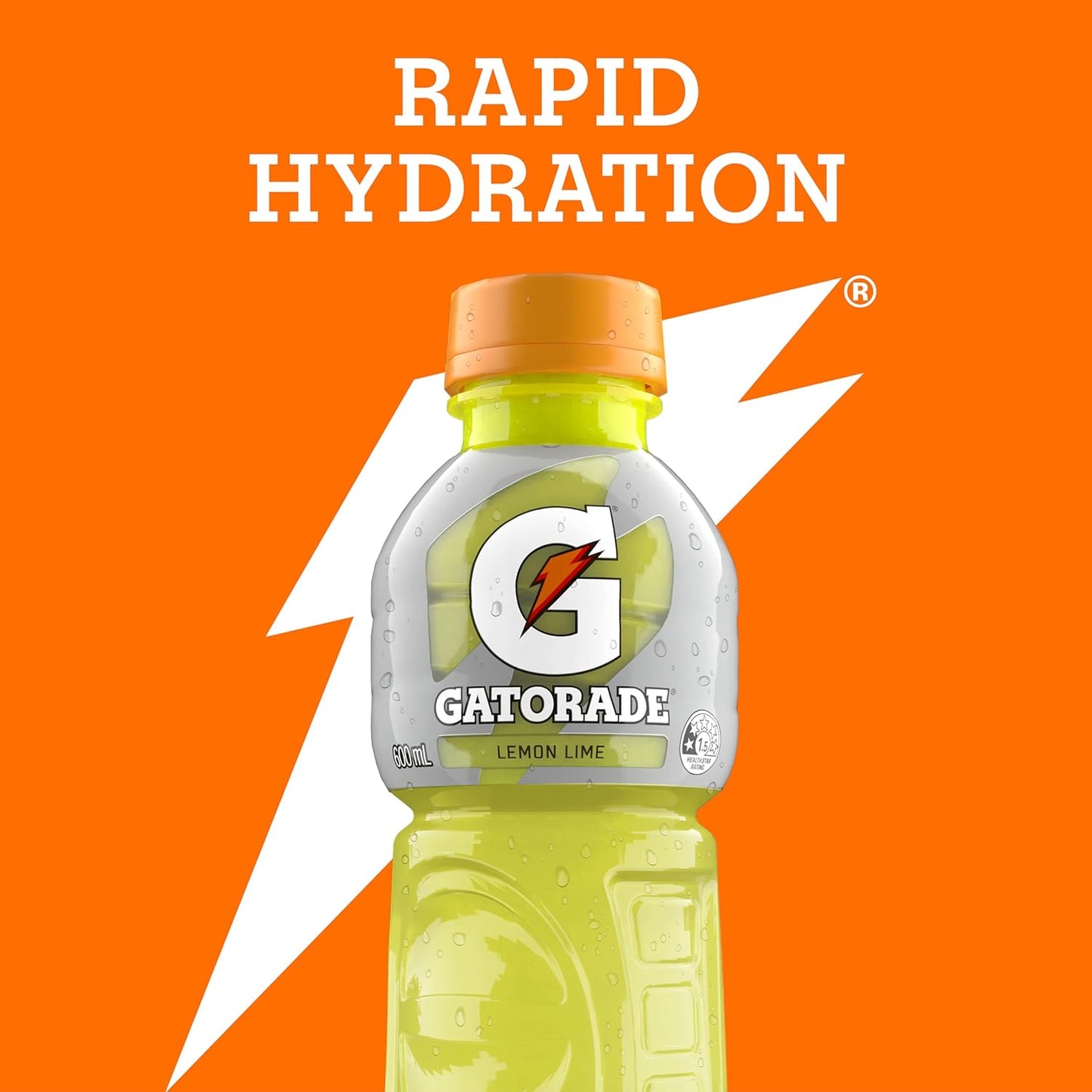 Gatorade Lemon Lime Sports Drink, 12 x 600ml