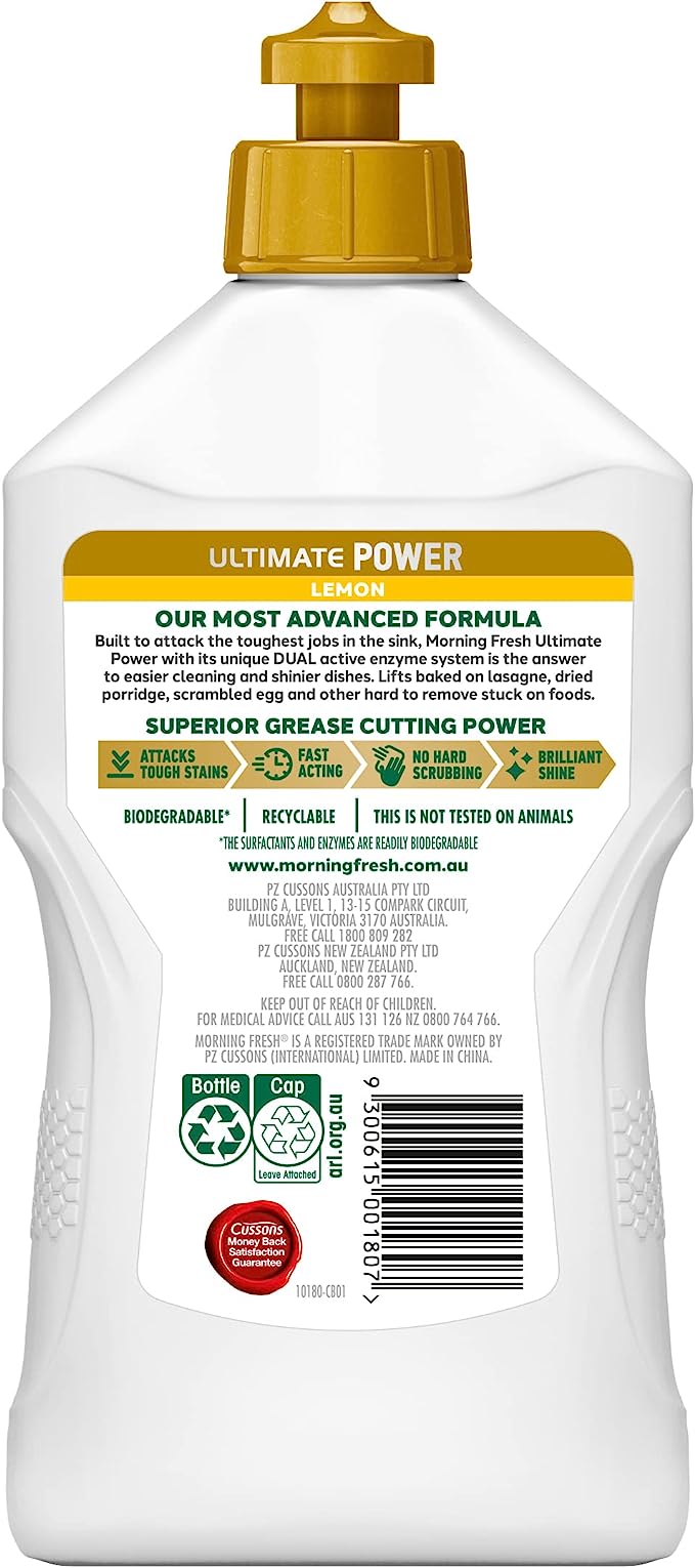 Morning Fresh Ultimate Lemon Dishwashing Liquid 350ml