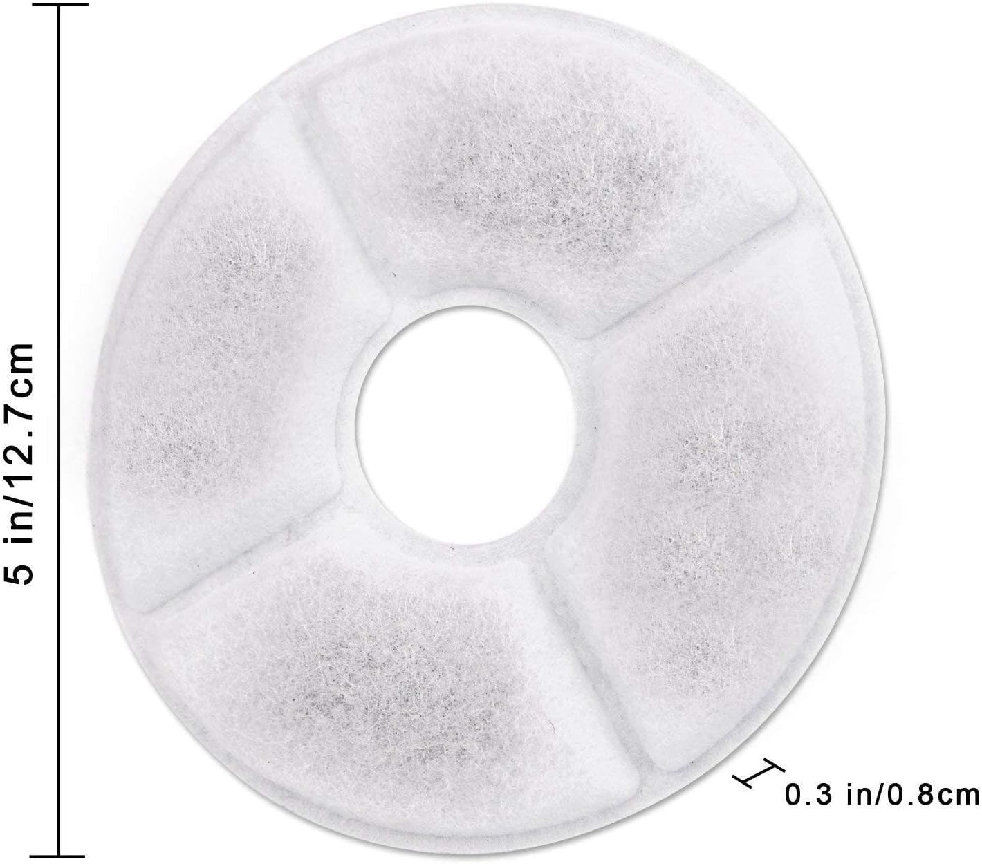 Cat Fountain Filter, Pack of 8 Pet Fountain Replacement Filters, Cat Water Fountain Filter, for Drinking Fountain for Cat, Filter Wadding, Suitable for Pet Drinkers Brand: BBAOO