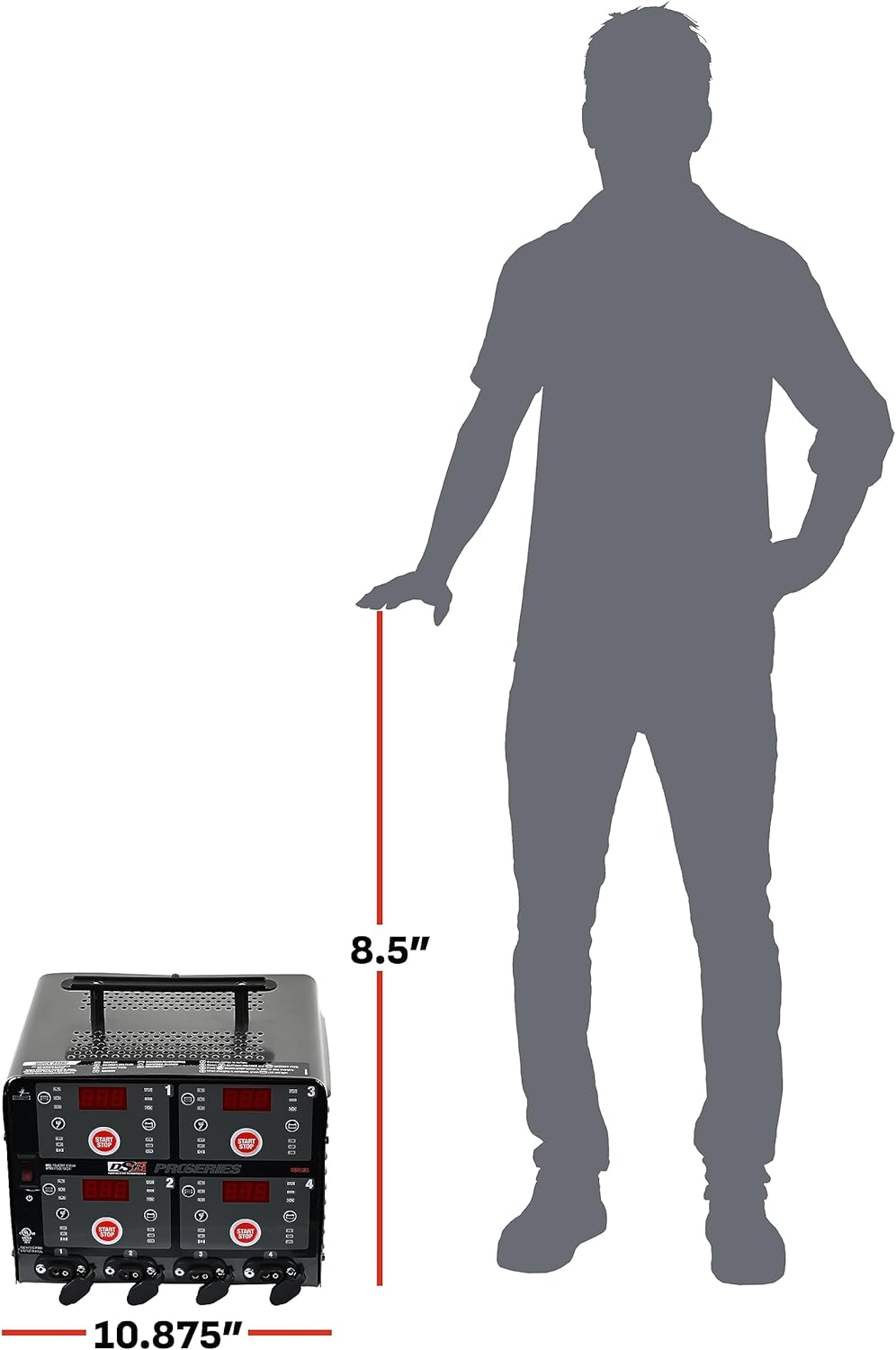 Automatic Smart Battery Charger/Maintainer - 10 Amps, 6V/12V 4-Bank- for Cars, Motorcycles, Lawn Tractors, Power Sports, Marine Batteries