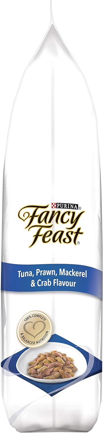 FANCY FEAST Adult Tuna Prawn Mackerel and Crab Flavour Dry Cat Food 1.4kg