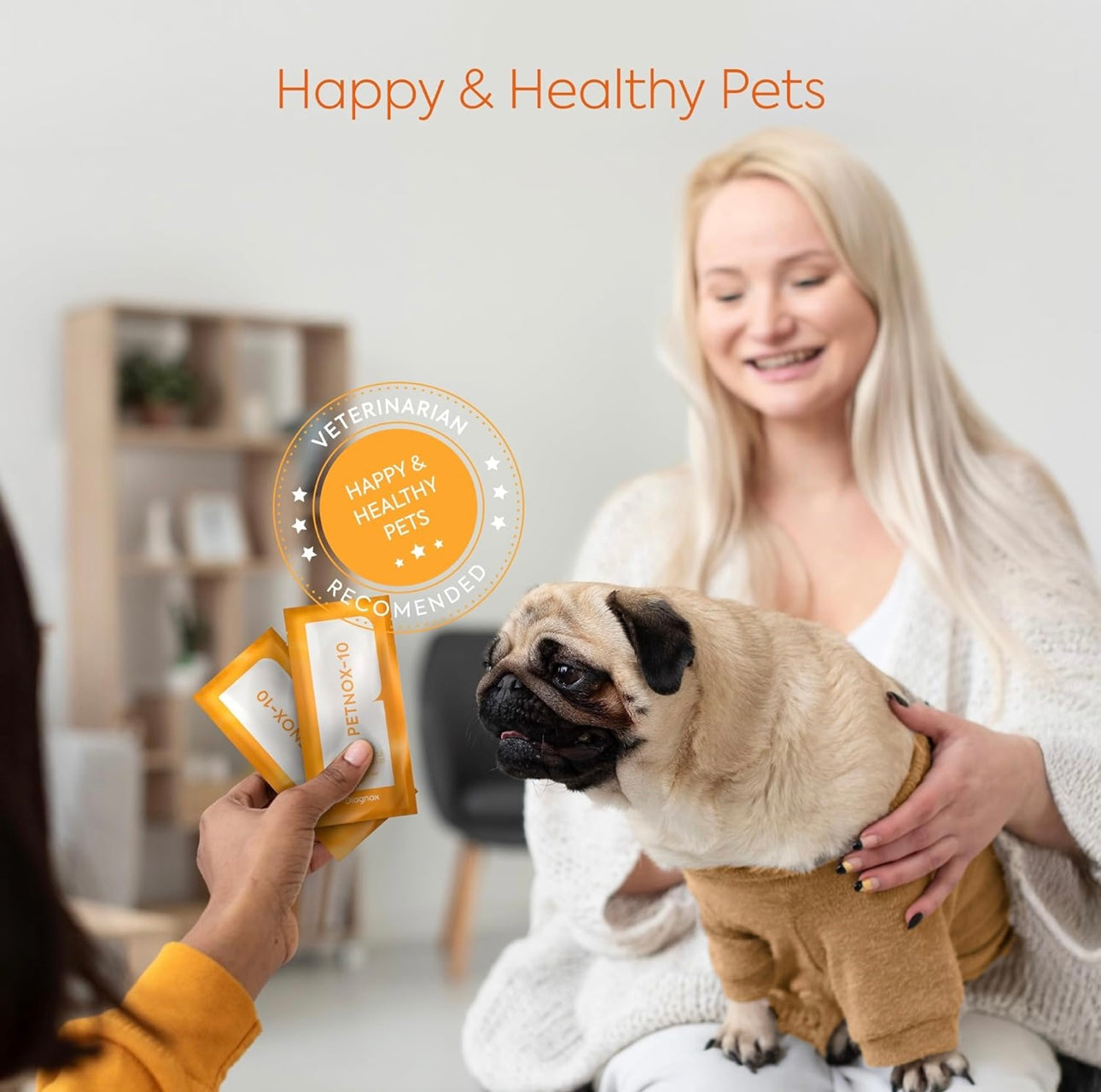 PETNOX 10-Parameter Cat & Dog Urine Test Strips - 30 x Individually Packed & Veterinary Grade Tests - Cat & Dog UTI Test Kit - Pet Test Strips for Urinalysis