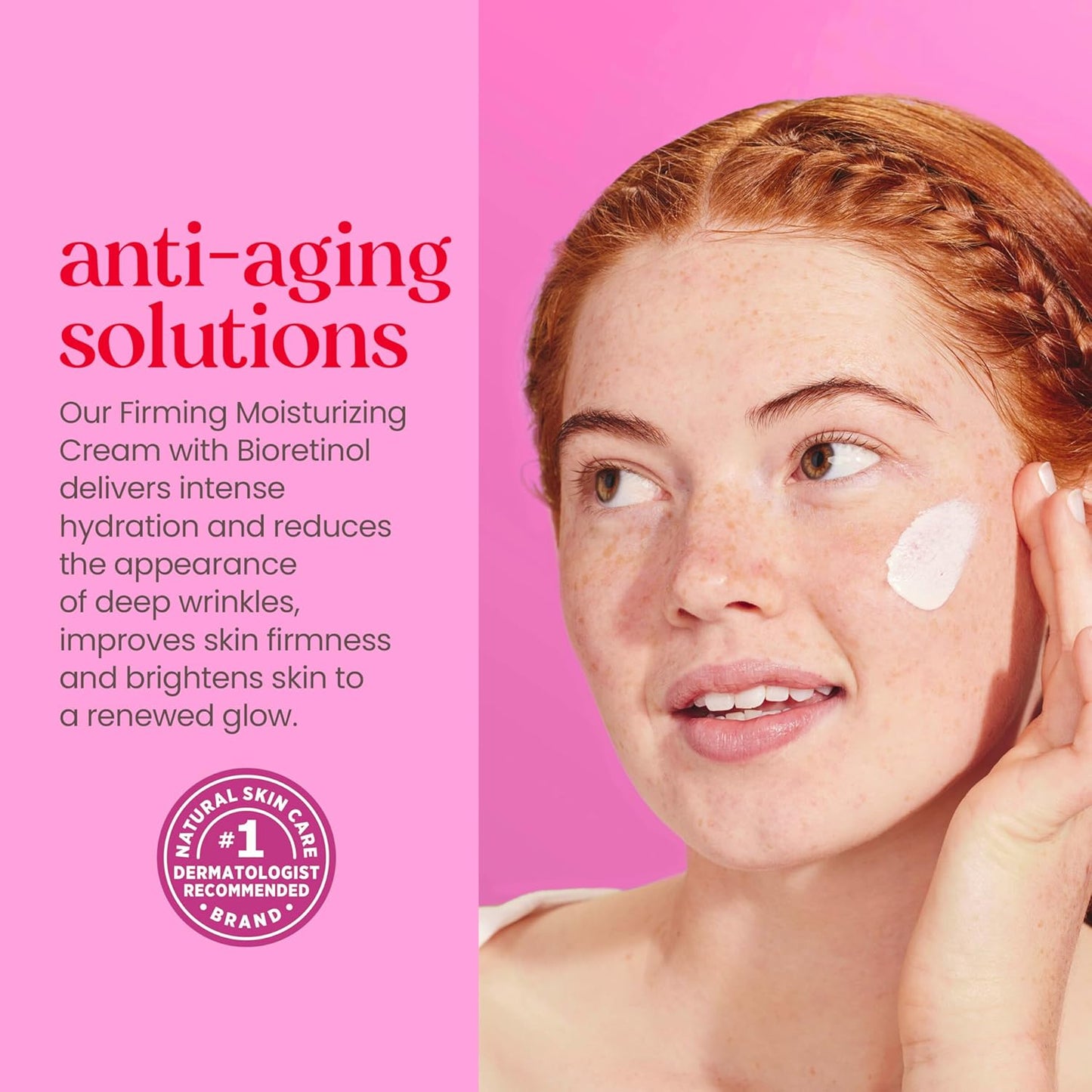 Burt's Bees Renewal Firming Face Cream, Anti-Aging Retinol Alternative, Moisturizing Natural Origin Skin Care, 1.8 Ounce (Packaging May Vary)