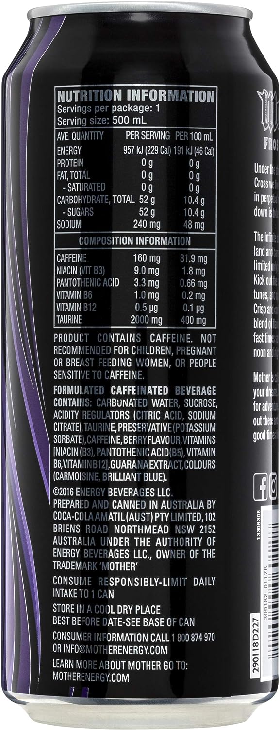 Mother Energy Drink Frosty Berry Cans 24 x 500 ml