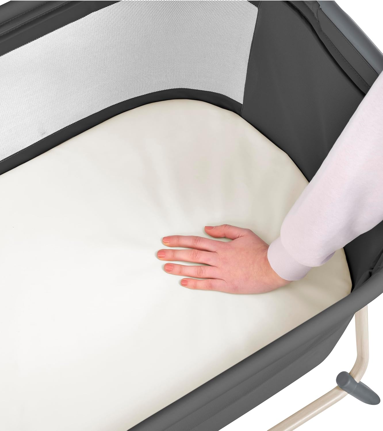Mother’s Choice Acacia Bassinet, Bedside Sleeper, Co-Sleeper: Space-Saving, Stylish, and Eco-Friendly Bassinet for Newborns, Foldable for Storage, Birth to 6 month/9kgs
