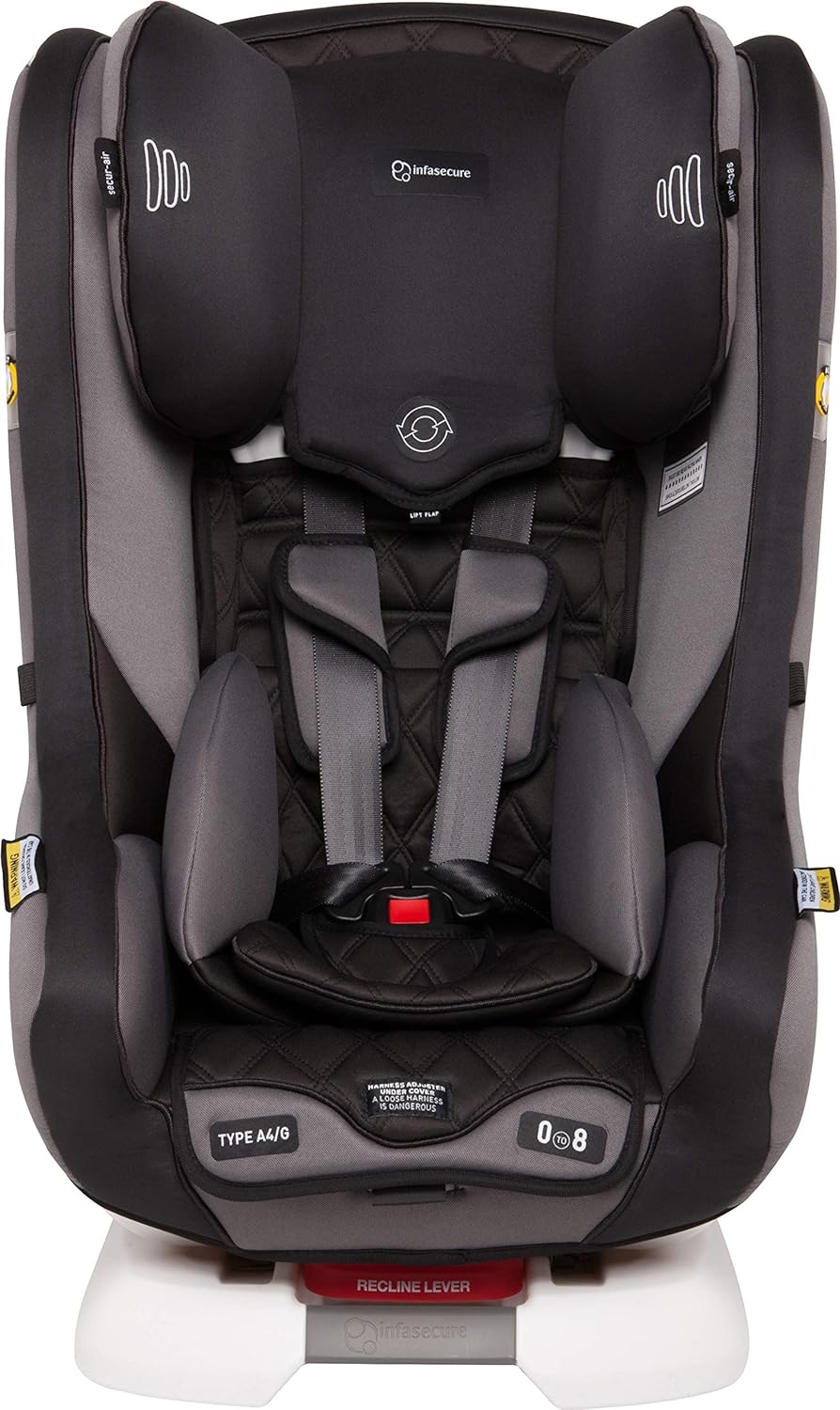 InfaSecure Achieve Premium Convertible Car Seat for 0 to 8 Years, Night (CS9213)