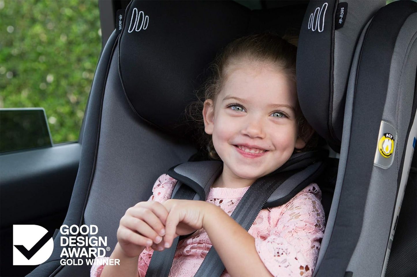 InfaSecure Achieve Premium Convertible Car Seat for 0 to 8 Years, Night (CS9213)